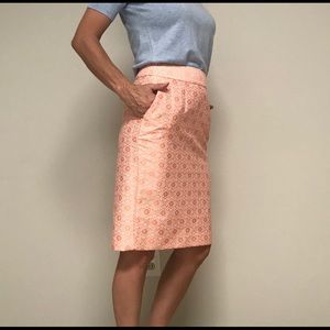 Banana Republic jacquard pencil skirt